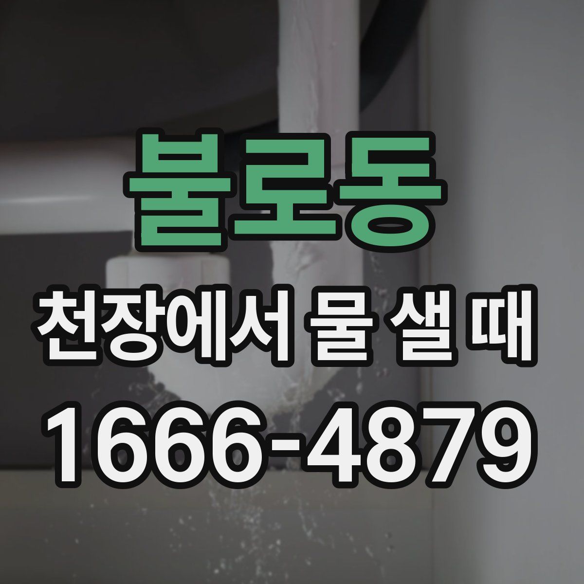 불로동 천장에서 물 샐 때