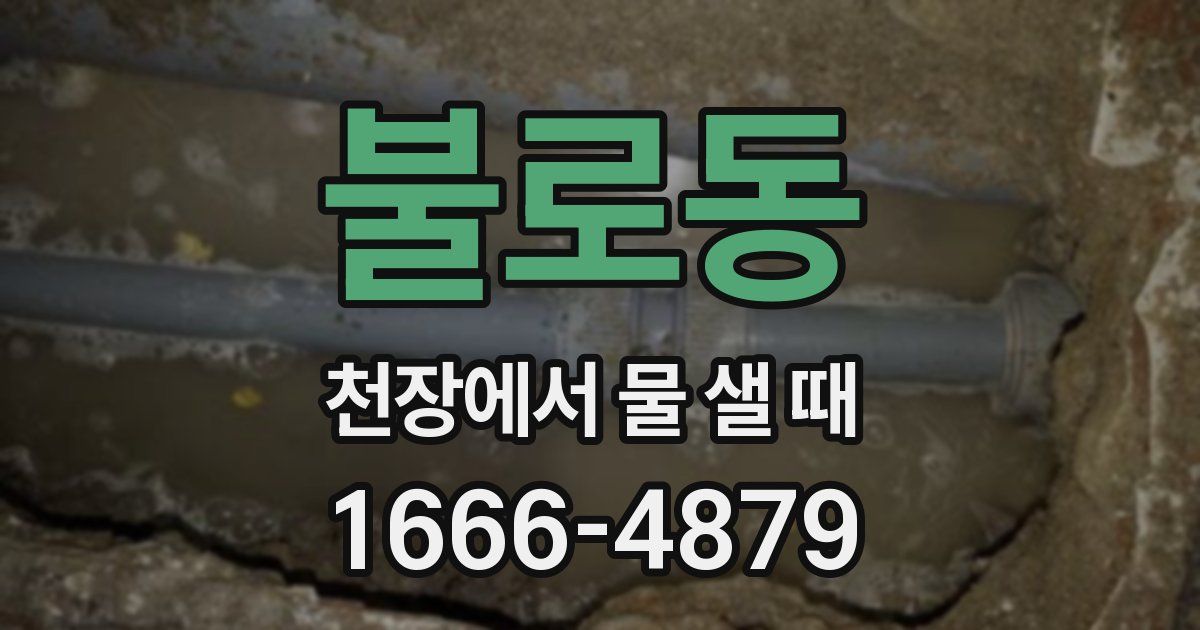 불로동 천장에서 물 샐 때