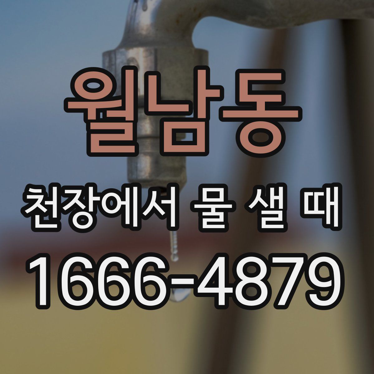 월남동 천장에서 물 샐 때