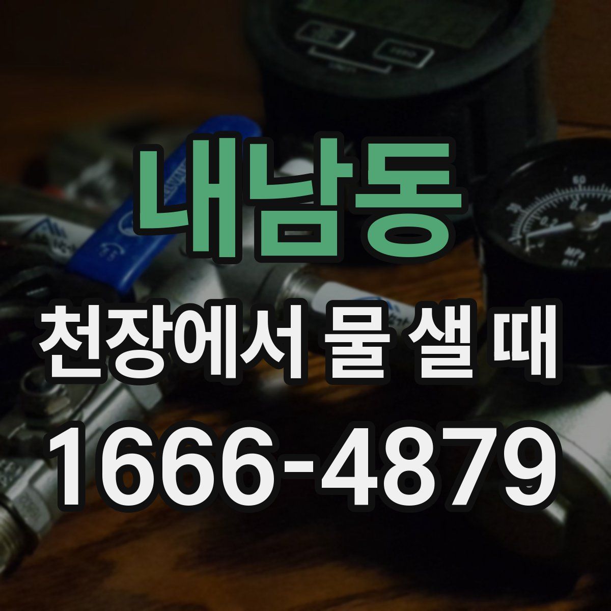 내남동 천장에서 물 샐 때