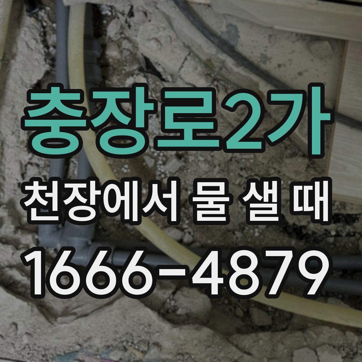 충장로2가 천장에서 물 샐 때