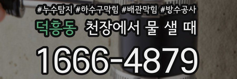 덕흥동 천장에서 물 샐 때