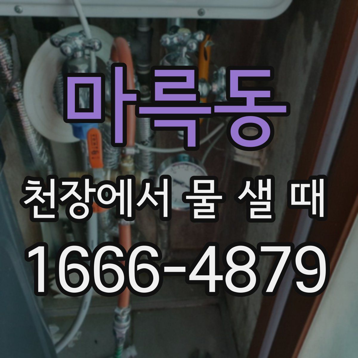 마륵동 천장에서 물 샐 때