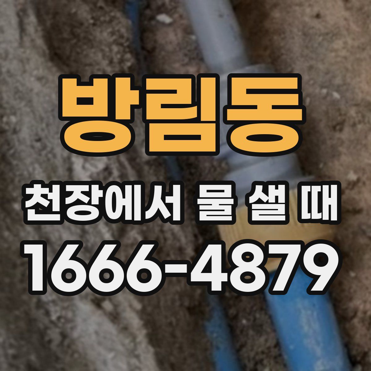 방림동 천장에서 물 샐 때