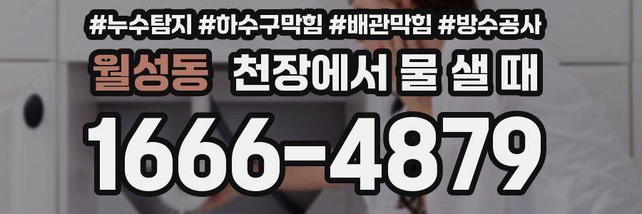 월성동 천장에서 물 샐 때