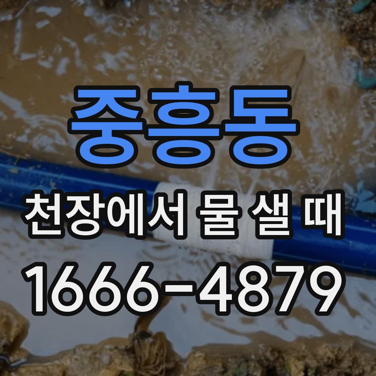 중흥동 천장에서 물 샐 때