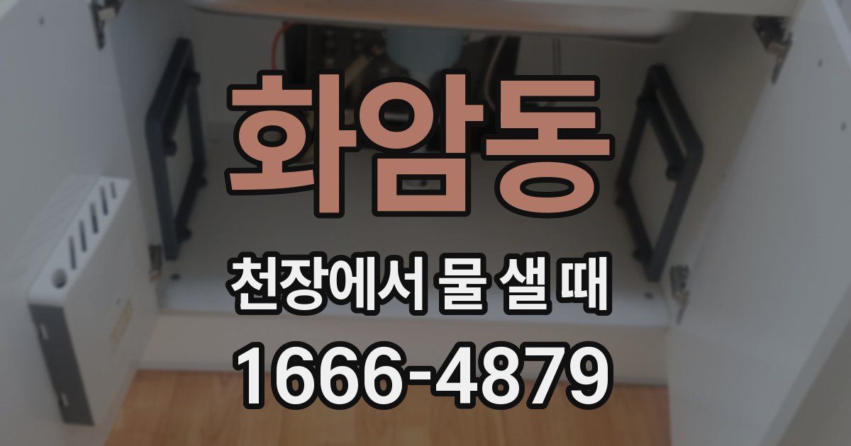 화암동 천장에서 물 샐 때