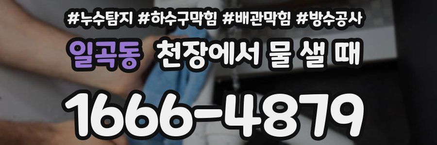 일곡동 천장에서 물 샐 때