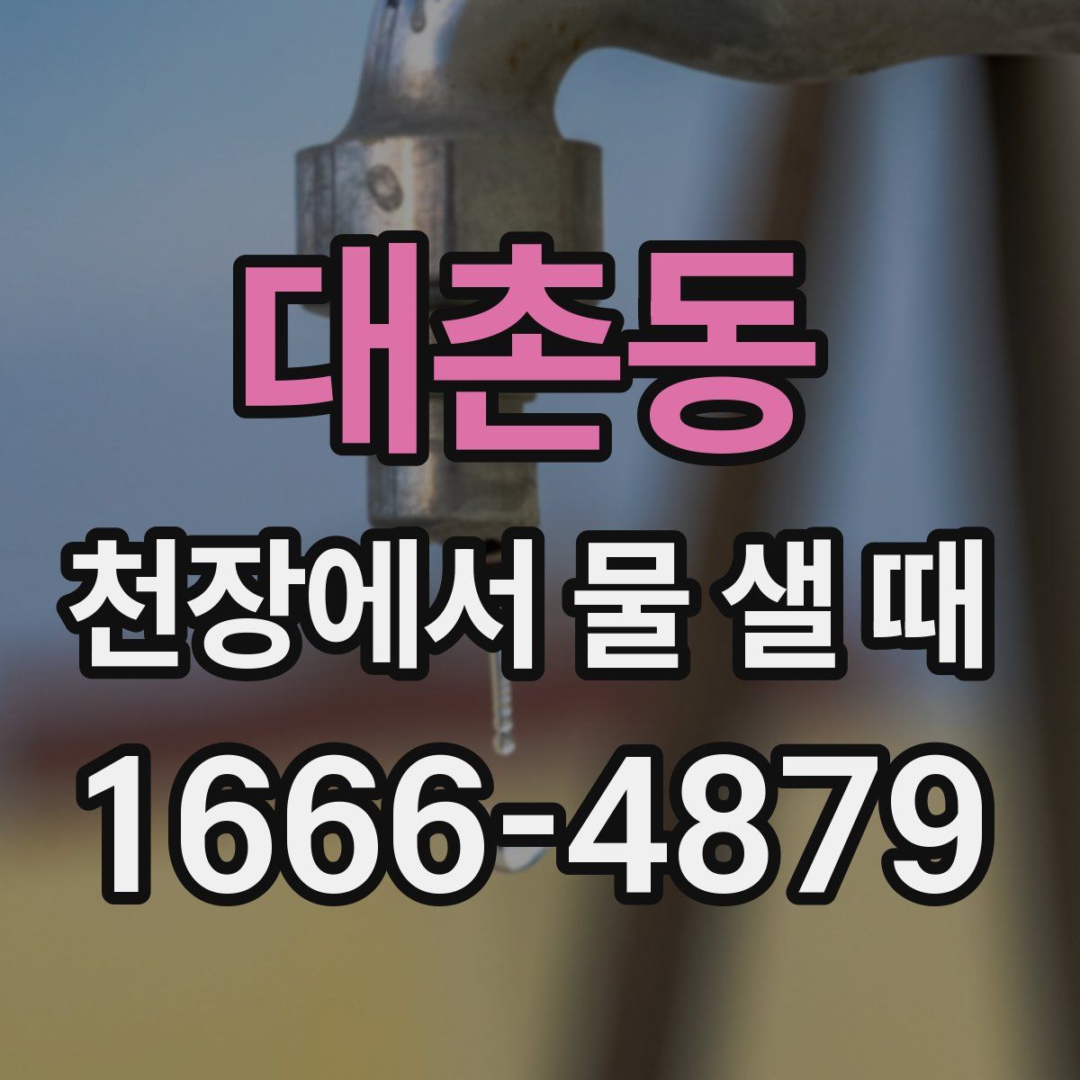 대촌동 천장에서 물 샐 때