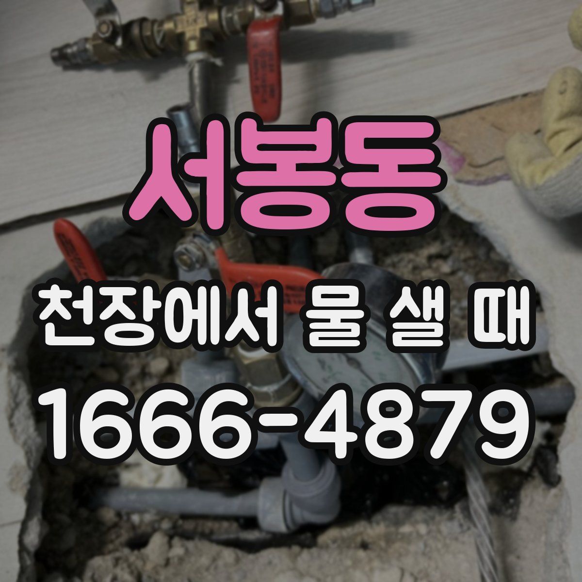 서봉동 천장에서 물 샐 때