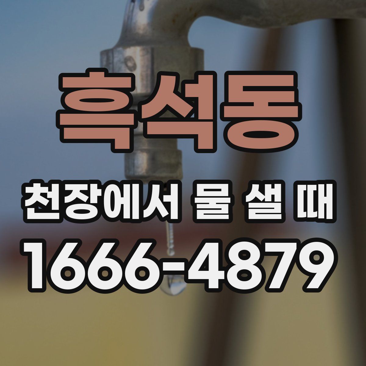 흑석동 천장에서 물 샐 때