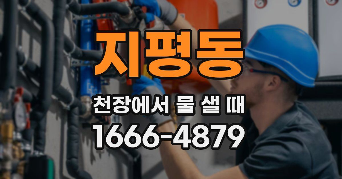 지평동 천장에서 물 샐 때
