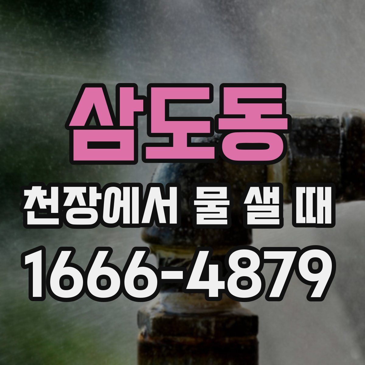삼도동 천장에서 물 샐 때