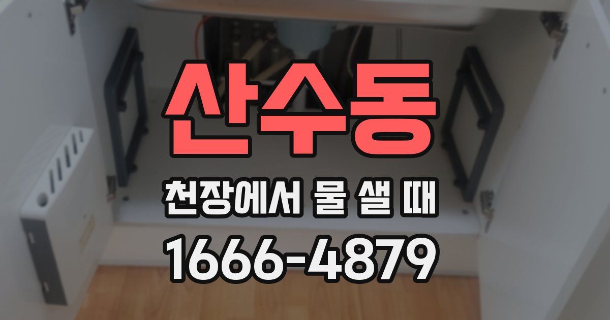 산수동 천장에서 물 샐 때