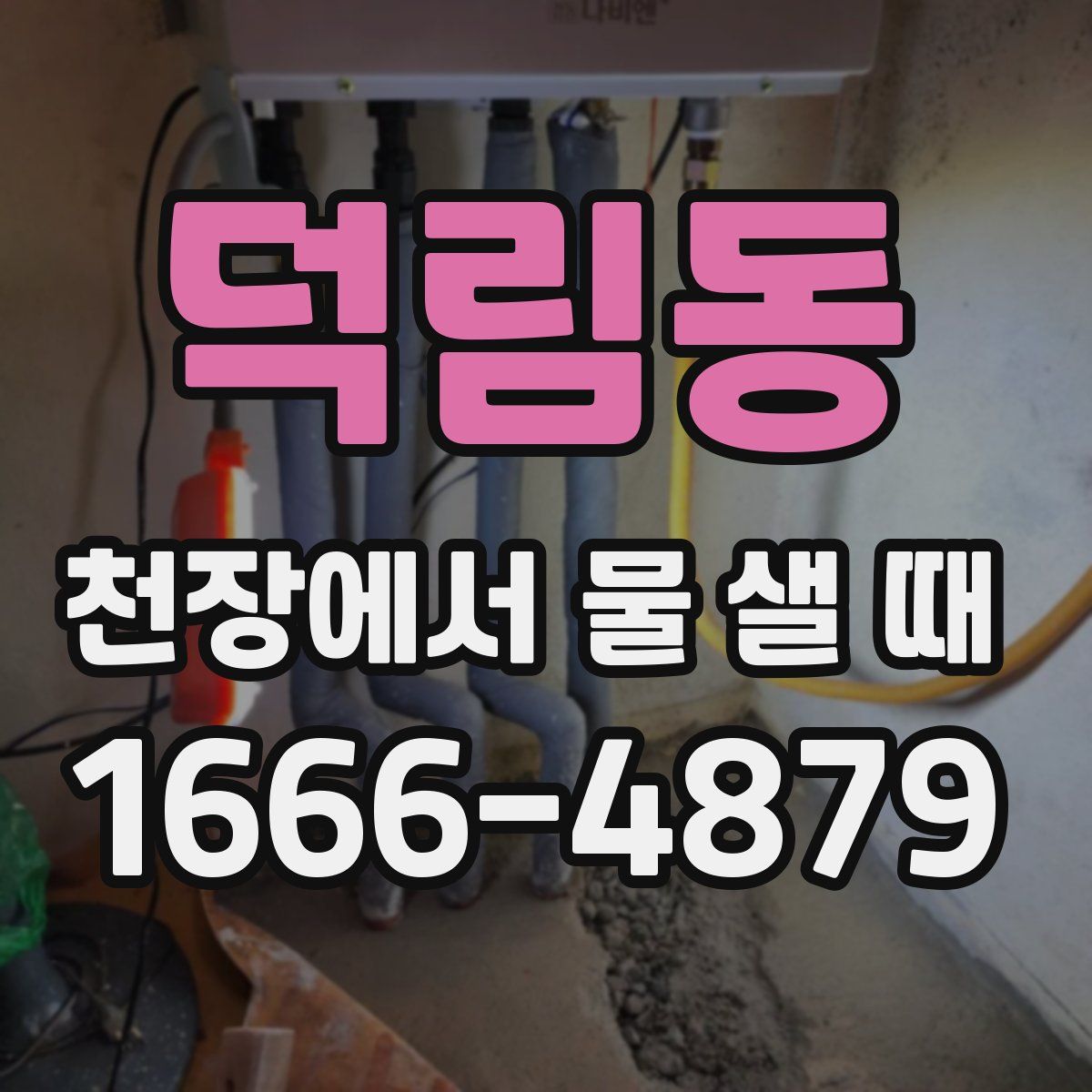 덕림동 천장에서 물 샐 때