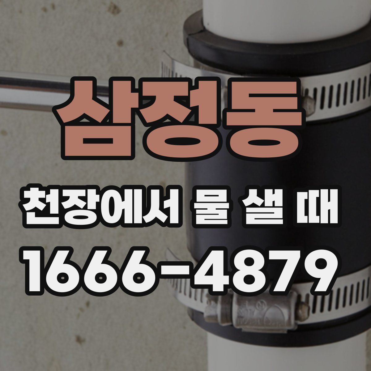 삼정동 천장에서 물 샐 때