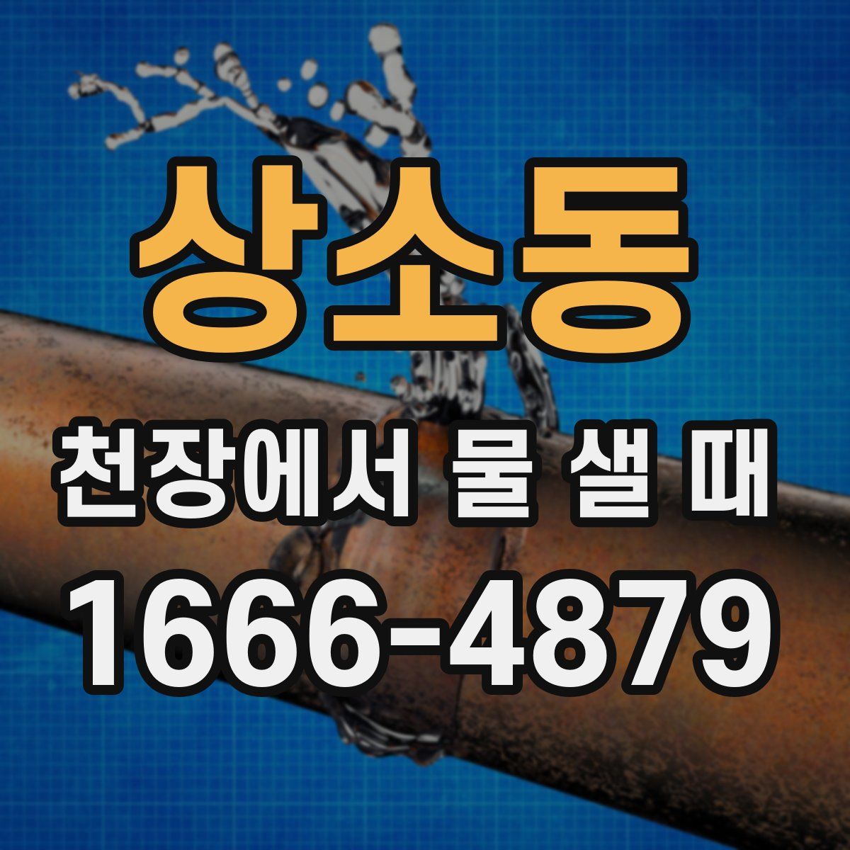 상소동 천장에서 물 샐 때