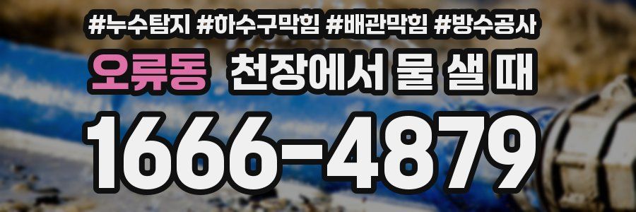 오류동 천장에서 물 샐 때
