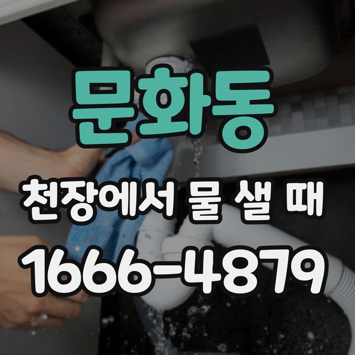 문화동 천장에서 물 샐 때