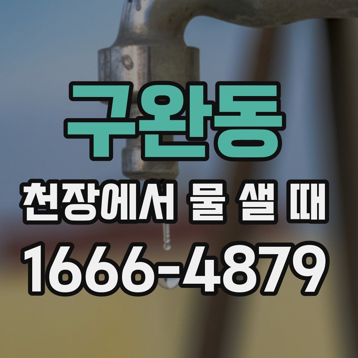 구완동 천장에서 물 샐 때