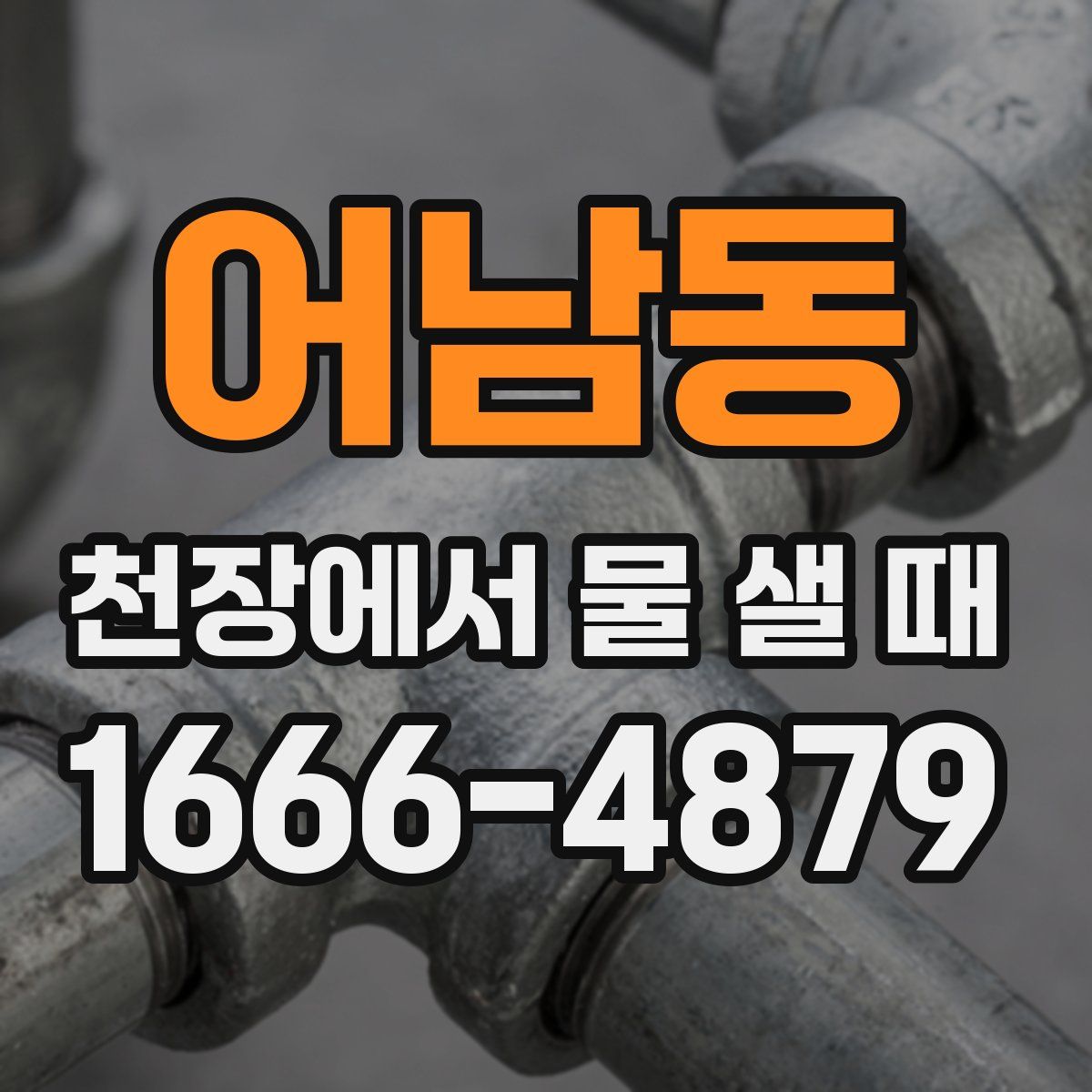 어남동 천장에서 물 샐 때