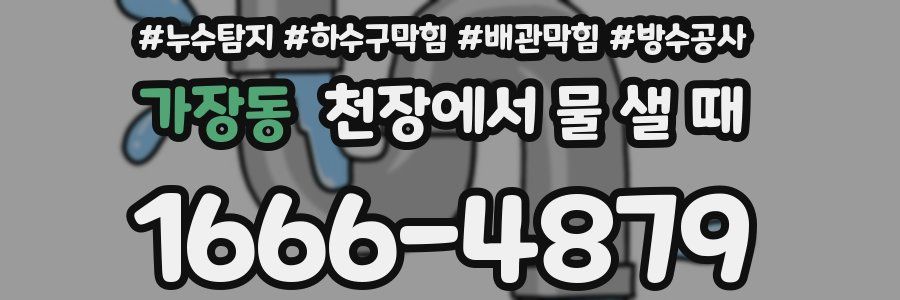 가장동 천장에서 물 샐 때