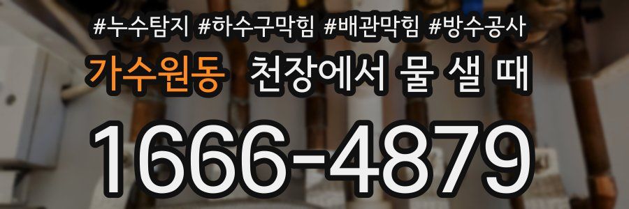 가수원동 천장에서 물 샐 때
