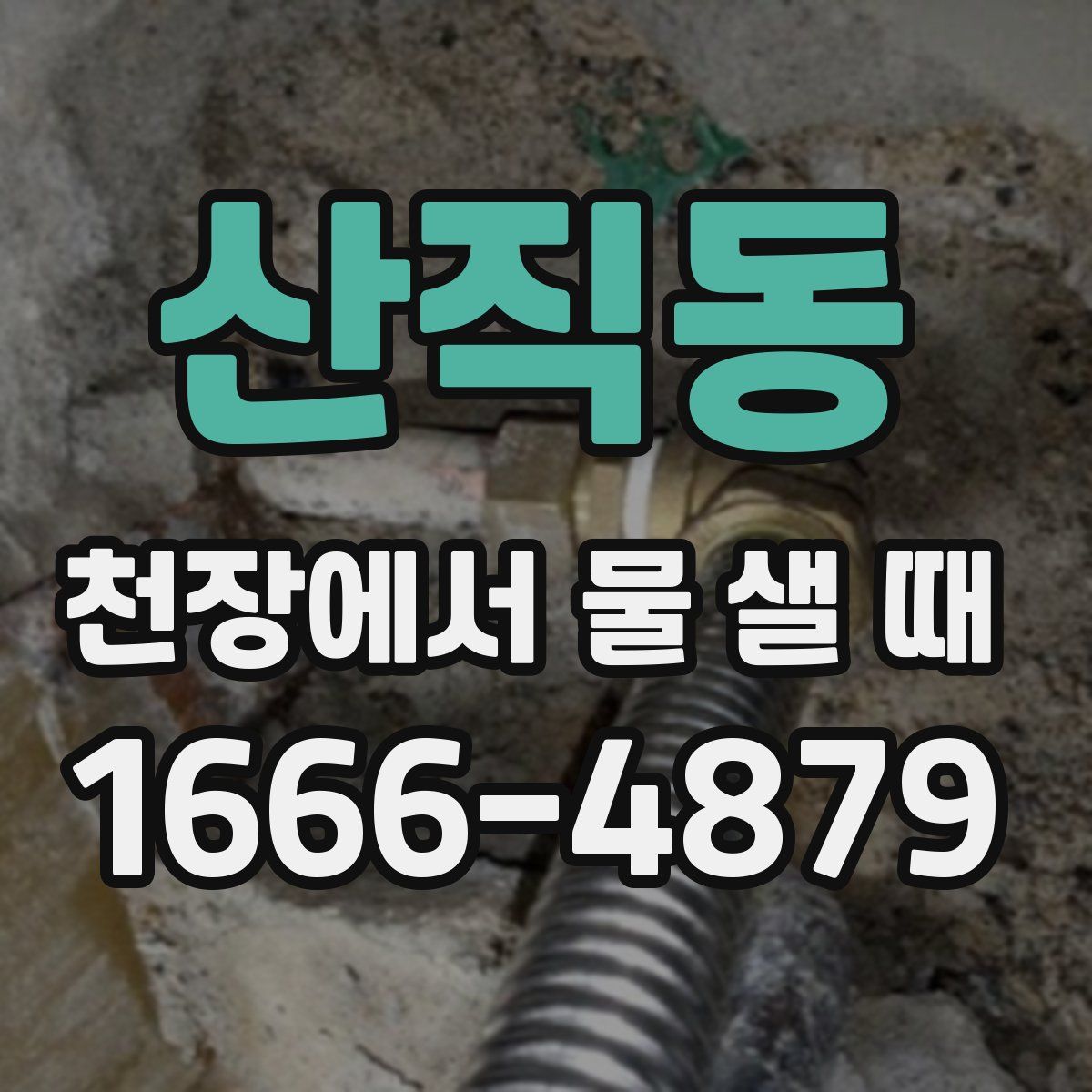 산직동 천장에서 물 샐 때