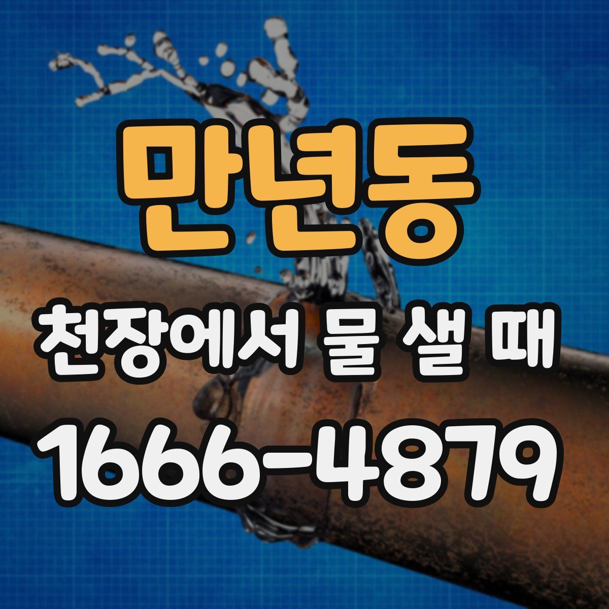만년동 천장에서 물 샐 때