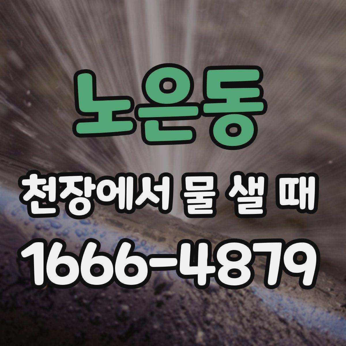 노은동 천장에서 물 샐 때