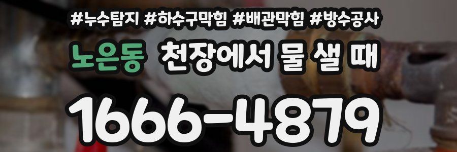 노은동 천장에서 물 샐 때