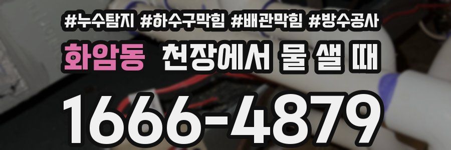 화암동 천장에서 물 샐 때