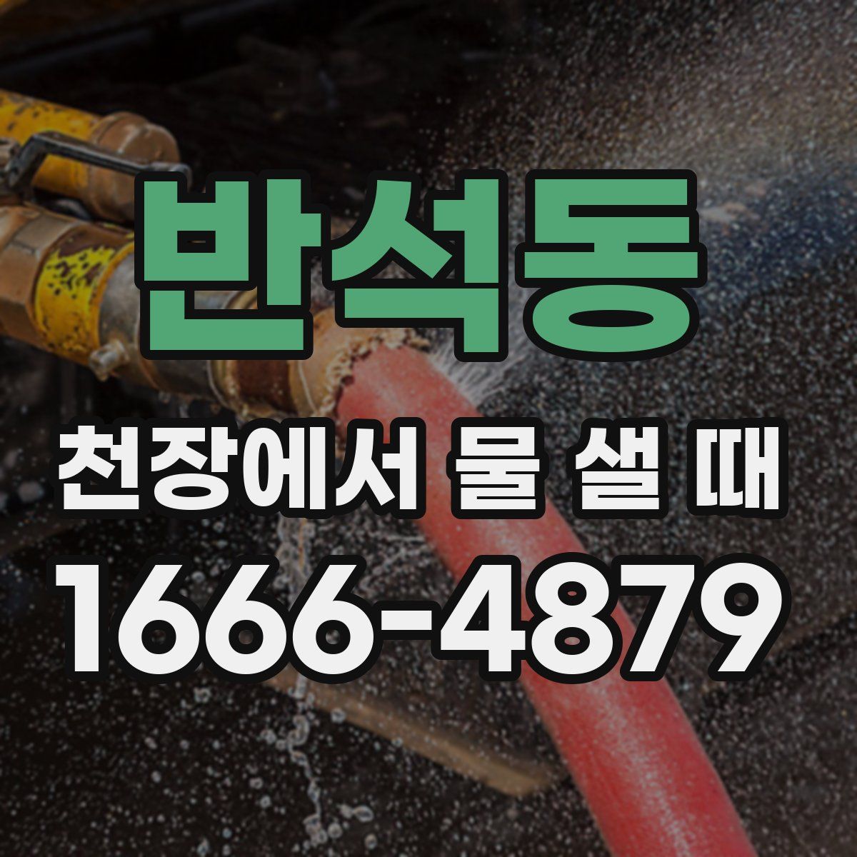 반석동 천장에서 물 샐 때