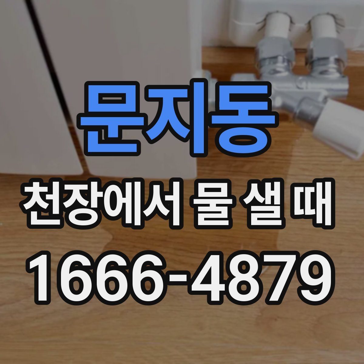 문지동 천장에서 물 샐 때