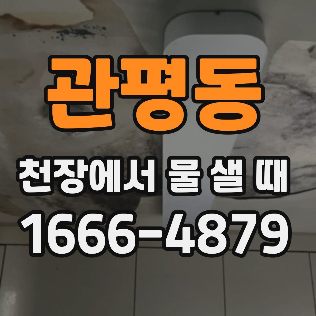 관평동 천장에서 물 샐 때