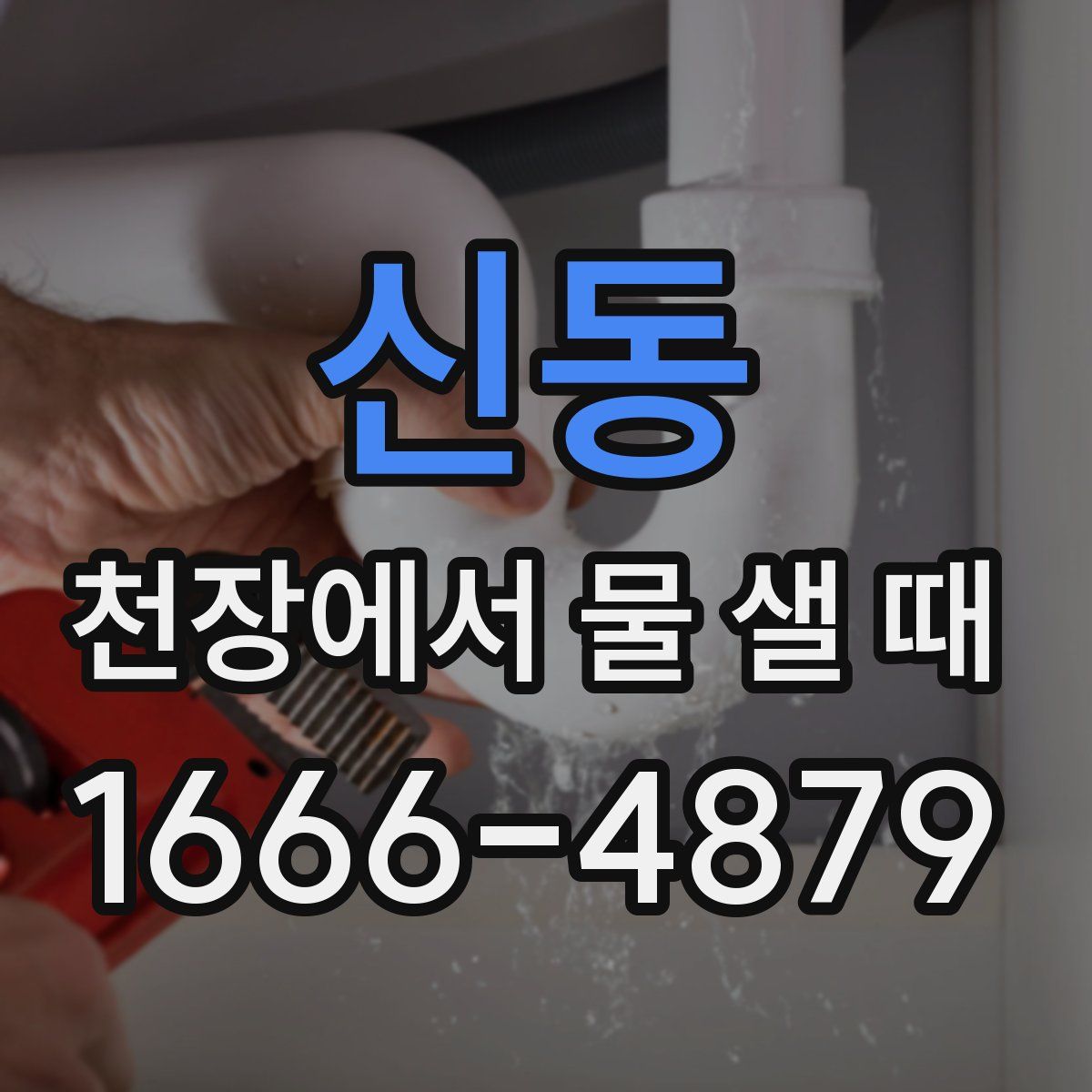 신동 천장에서 물 샐 때