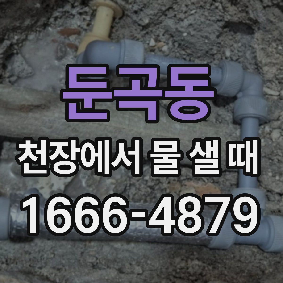 둔곡동 천장에서 물 샐 때