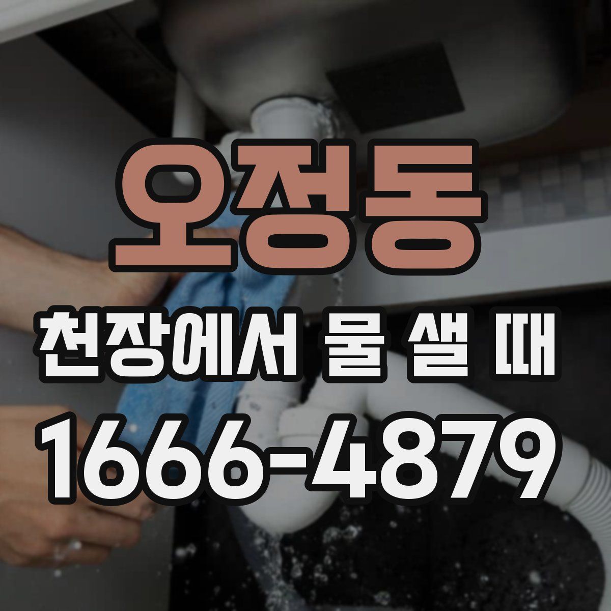 오정동 천장에서 물 샐 때