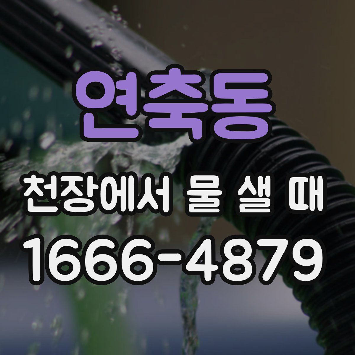 연축동 천장에서 물 샐 때
