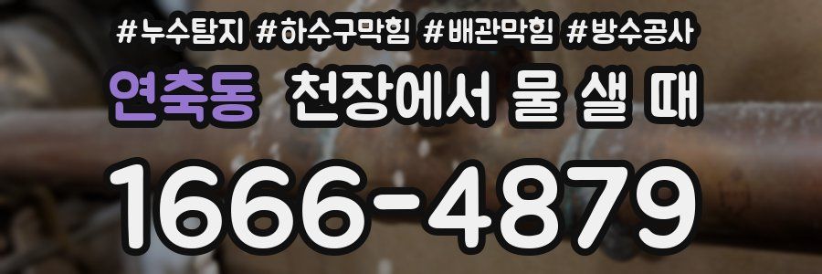 연축동 천장에서 물 샐 때