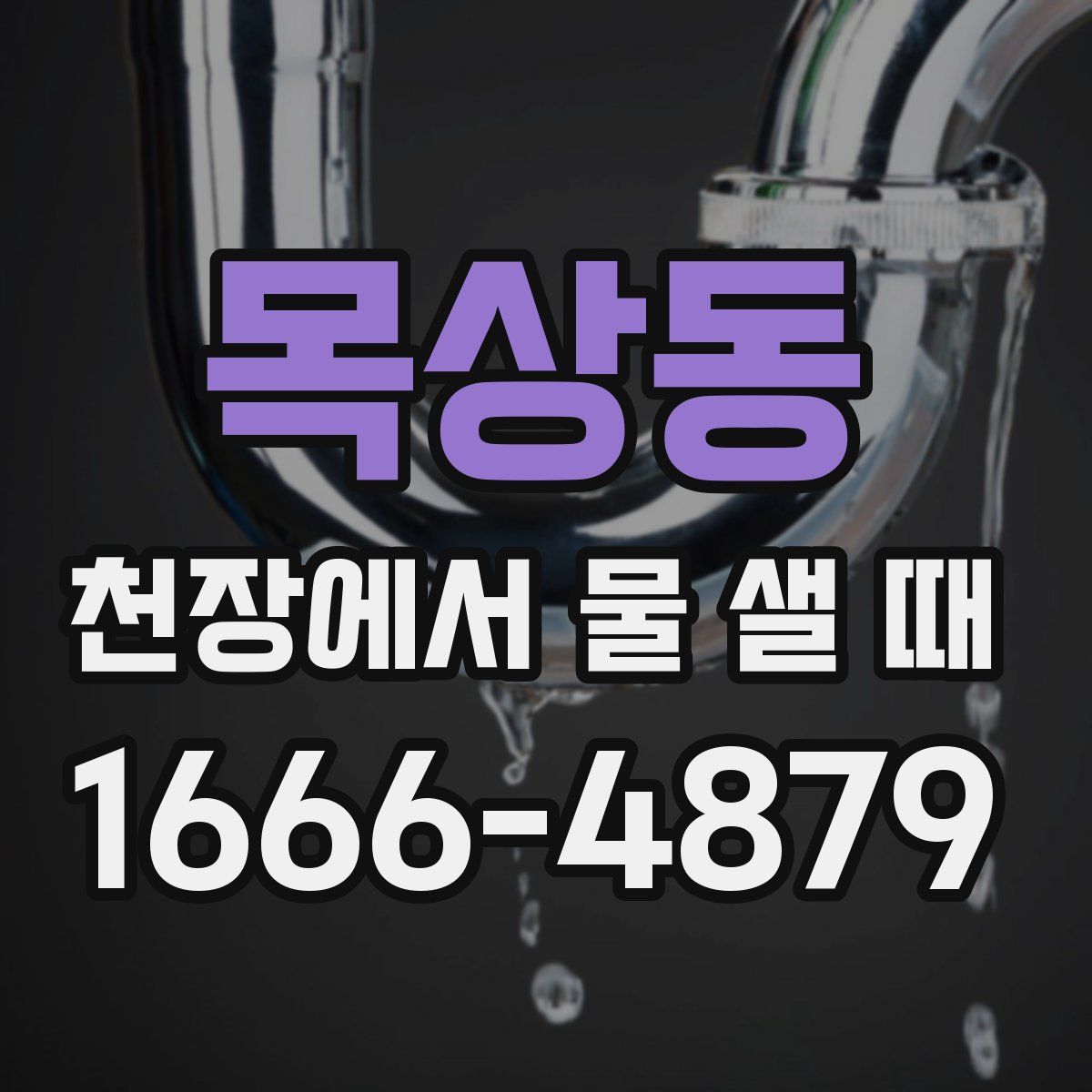 목상동 천장에서 물 샐 때