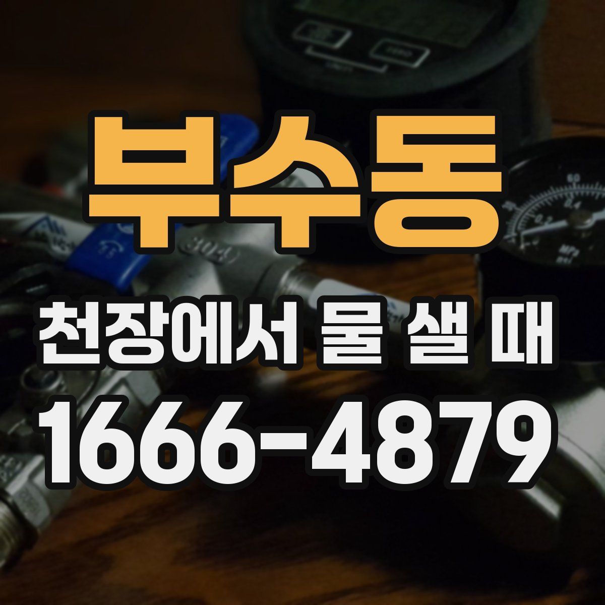 부수동 천장에서 물 샐 때