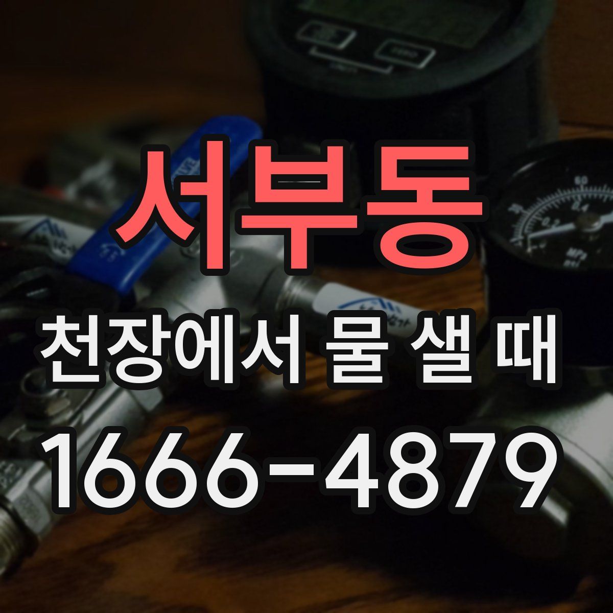 서부동 천장에서 물 샐 때