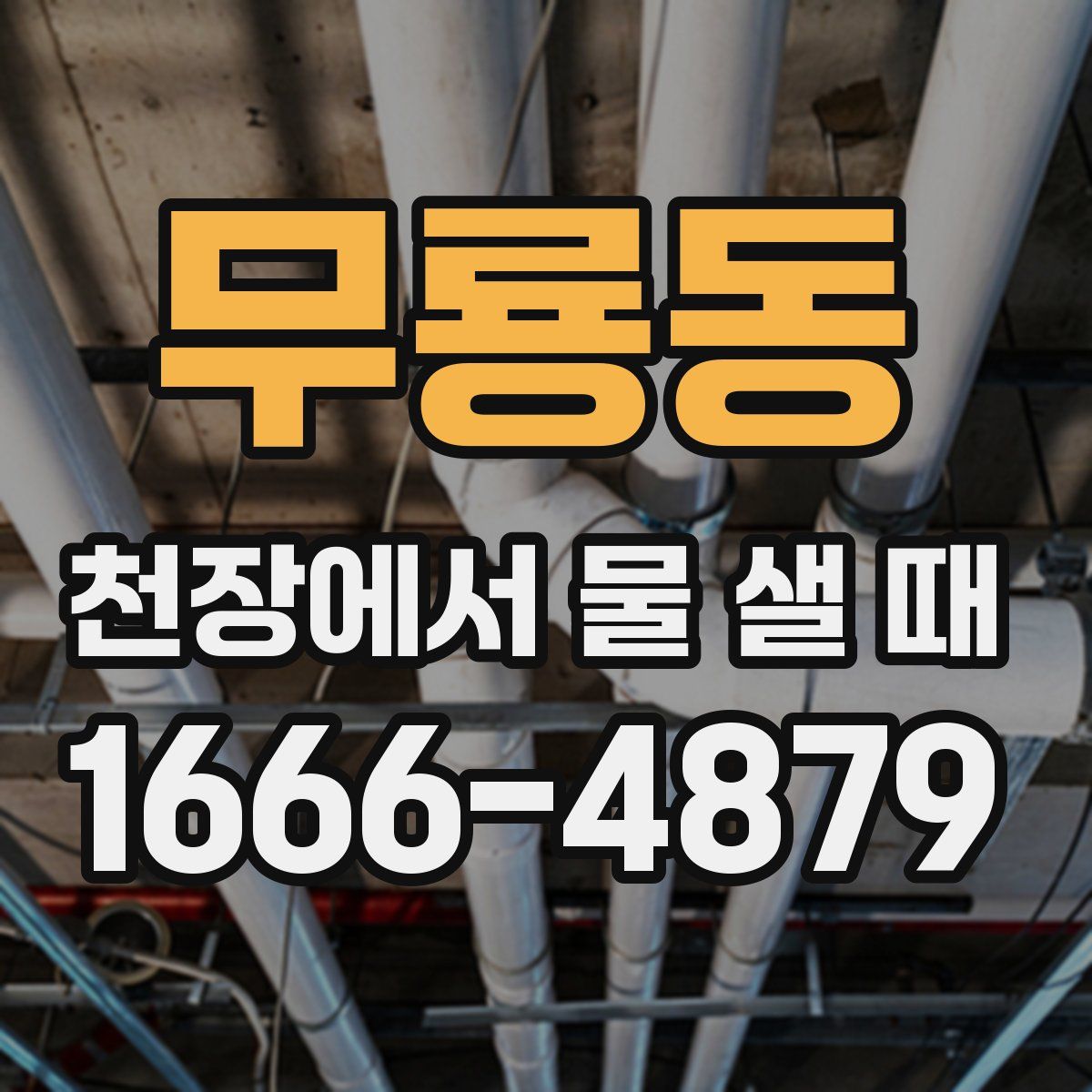 무룡동 천장에서 물 샐 때
