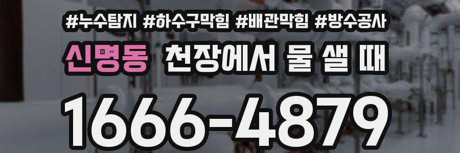 신명동 천장에서 물 샐 때