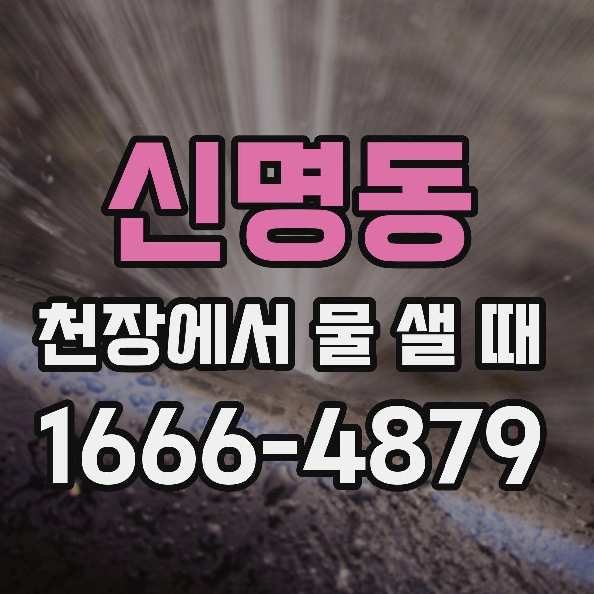 신명동 천장에서 물 샐 때
