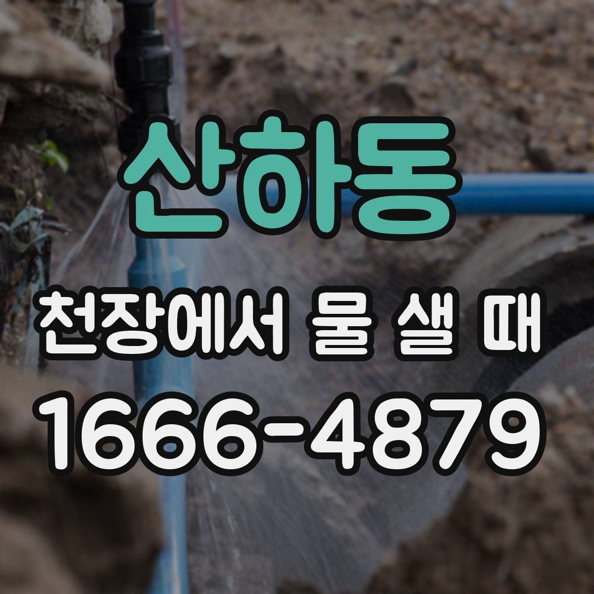 산하동 천장에서 물 샐 때