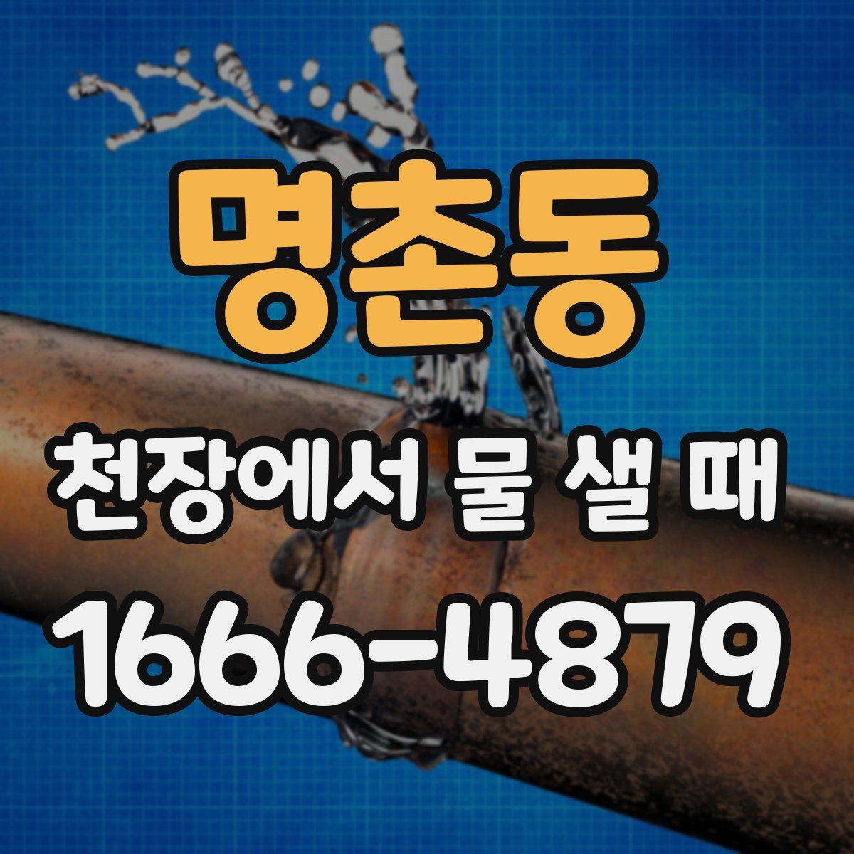 명촌동 천장에서 물 샐 때
