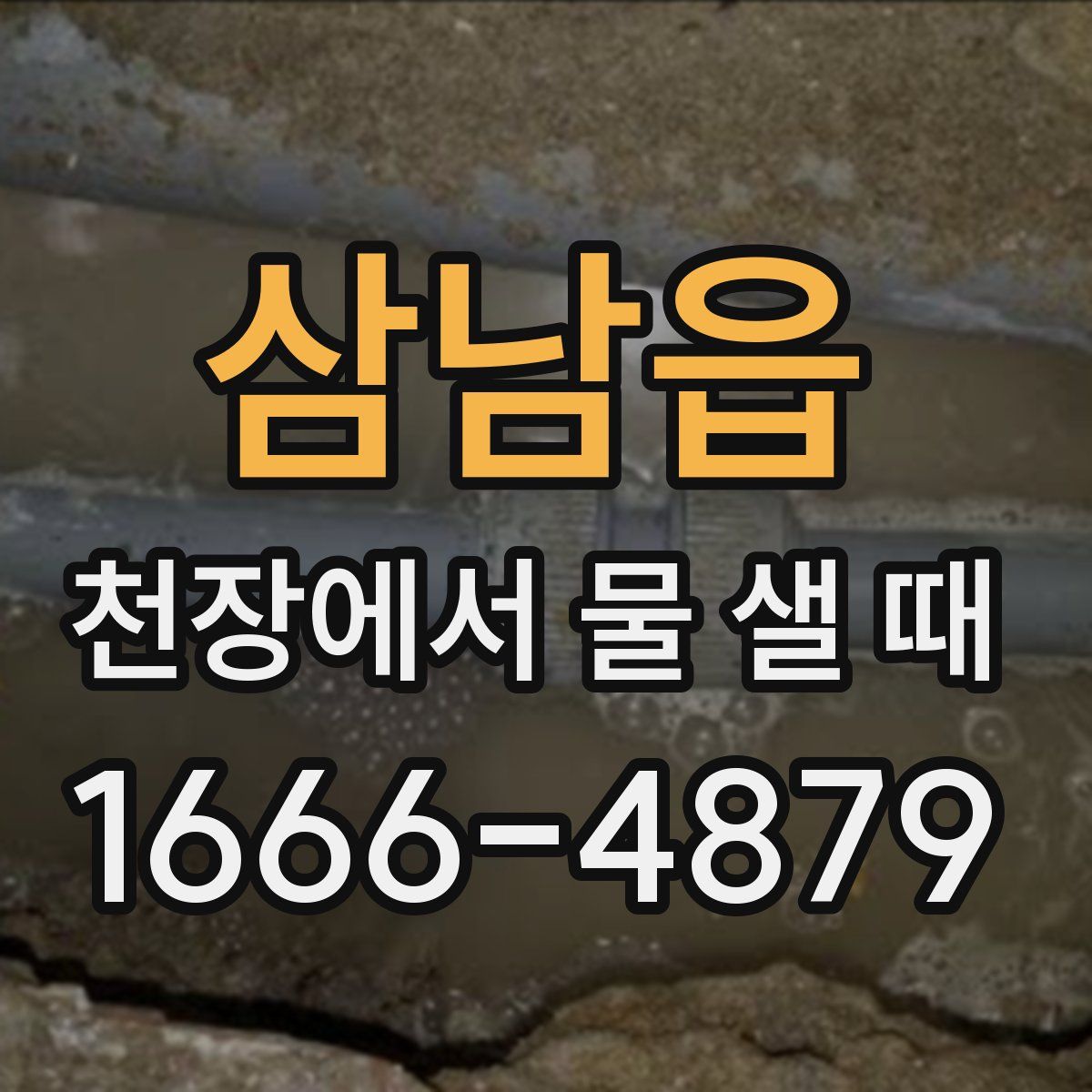 삼남읍 천장에서 물 샐 때