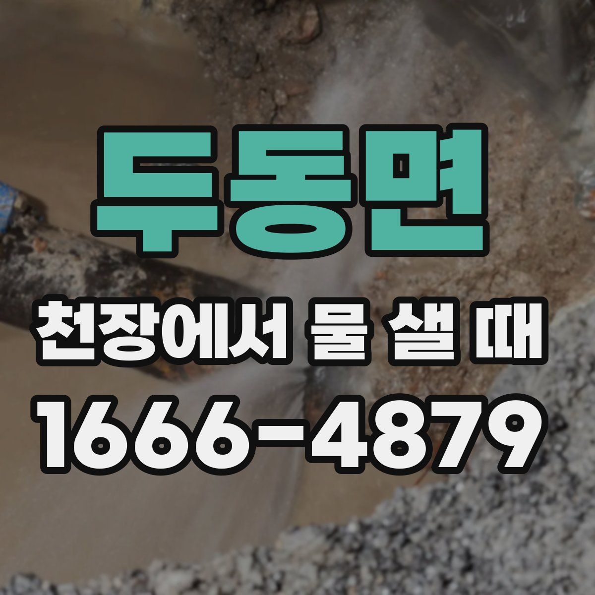 두동면 천장에서 물 샐 때
